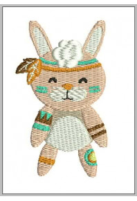 Pet038 - Cute Tribal Rabbit